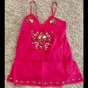 Forever 21 Bright Pink Mini Shift Dress/Tunic, Small / XS